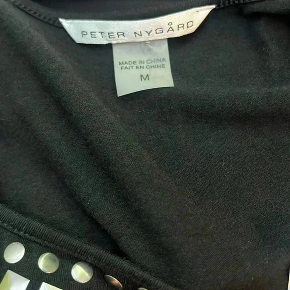 🆕 Peter Nygard Black Sleeveless Dress Size Medium - Picture 3 of 8